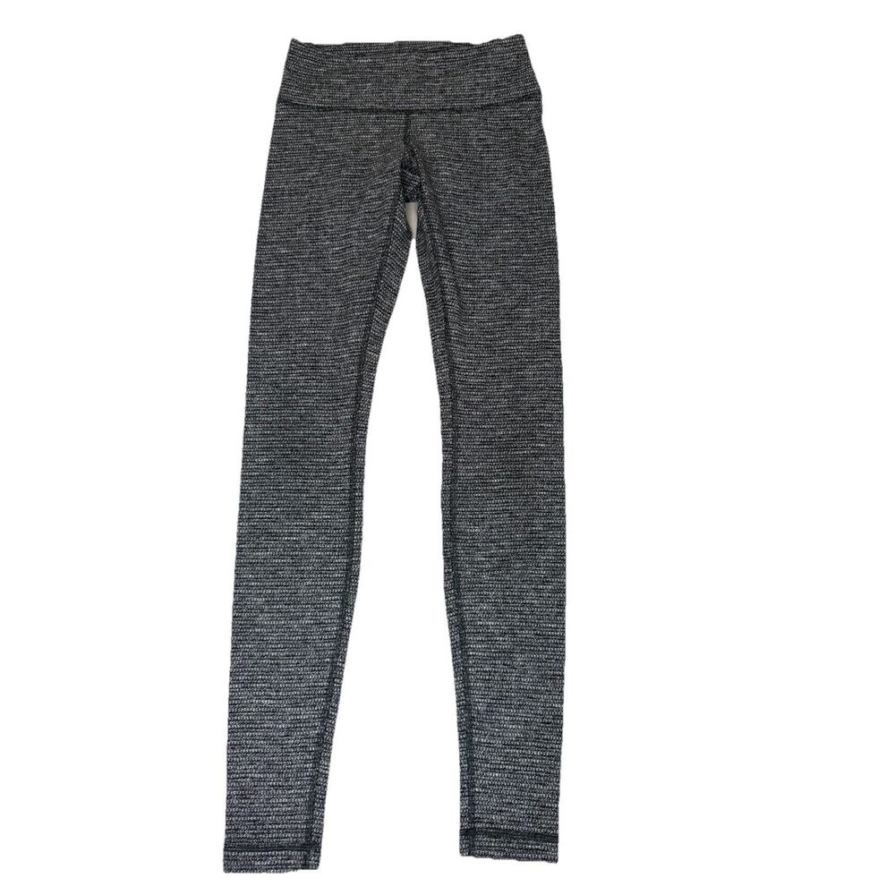 Lululemon Womens Leggings Size 6 Gray Space Dye Yoga Athletic - Picture 2 of 8